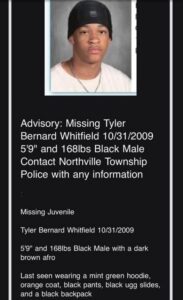 Tyler Whitfield, Missing, Northville Teen: Contact Police with Information